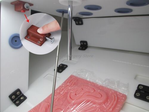 Caja de entrenamiento laparoscópico para práctica de cirugía con cámara HD y almohadillas de entrenamiento - Imagen 7 de 12