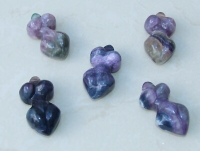 Goddess Pendant, Natural Fluorite Quartz Pendants, Carved Pendant, Gemstone