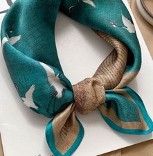 100 Mulberry Silk Scarf Women's Square 53X53CM fashion Printed shawl Scarf new