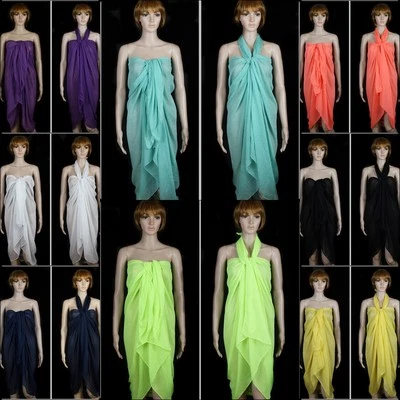 NEU XXL Pareo Schal Tuch Strandtuch Crincle, Wickelrock Lungi Sarong