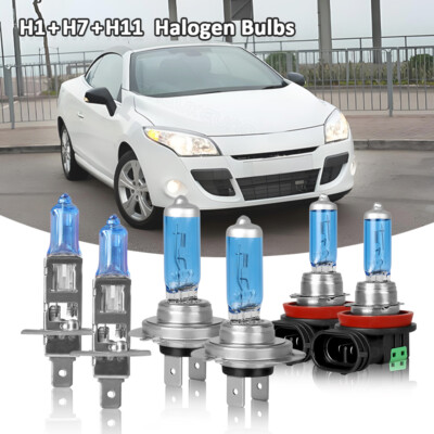 For Peugeot Expert 2018 2019 Combo H1+H7+H11 Halogen Headlight + Fog Light Bulbs