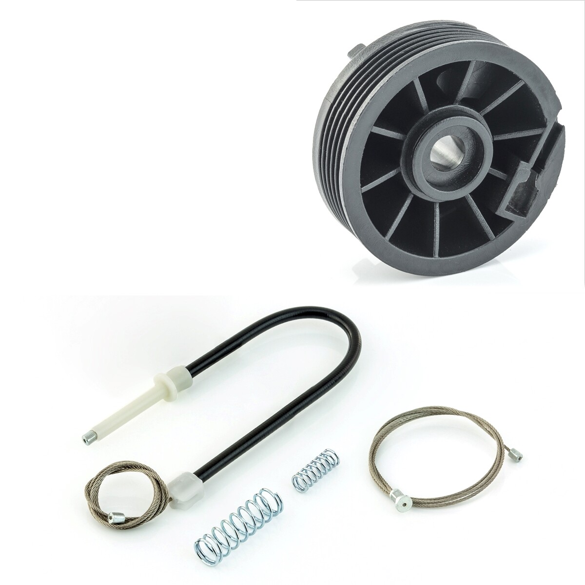 Window Lifter Repair Kit Set Cable Roll HL for PEUGEOT 206 CC CONVERTIBLE 2D
