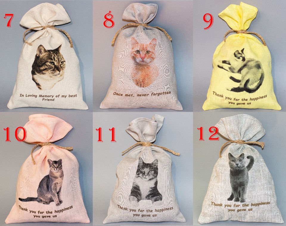 Orange Tabby Cat Cremation Urn Ashes Holder Memorial Sculpture Pet