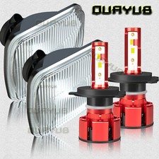 Per Chevrolet 82-93 S10 Blazer GMC S15 7 pollici LED lente vetro trasparente set fari