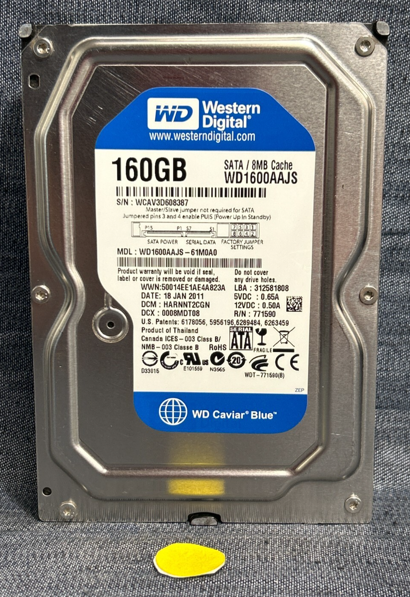 WESTERN DIGITAL HARD DRIVE WD1600AAJS 160GB | eBay