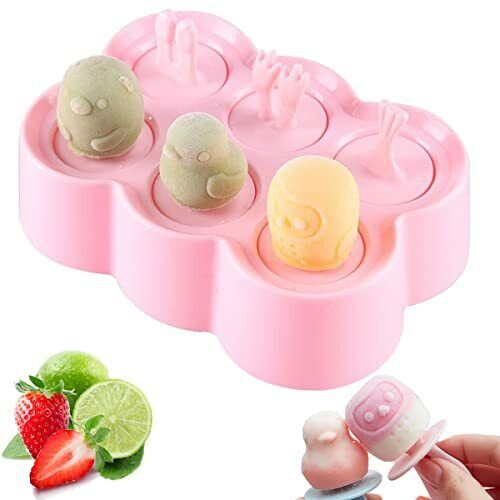 Popsicles Molds,Baby Popsicle Molds, Silicone Ice Pop Mold with