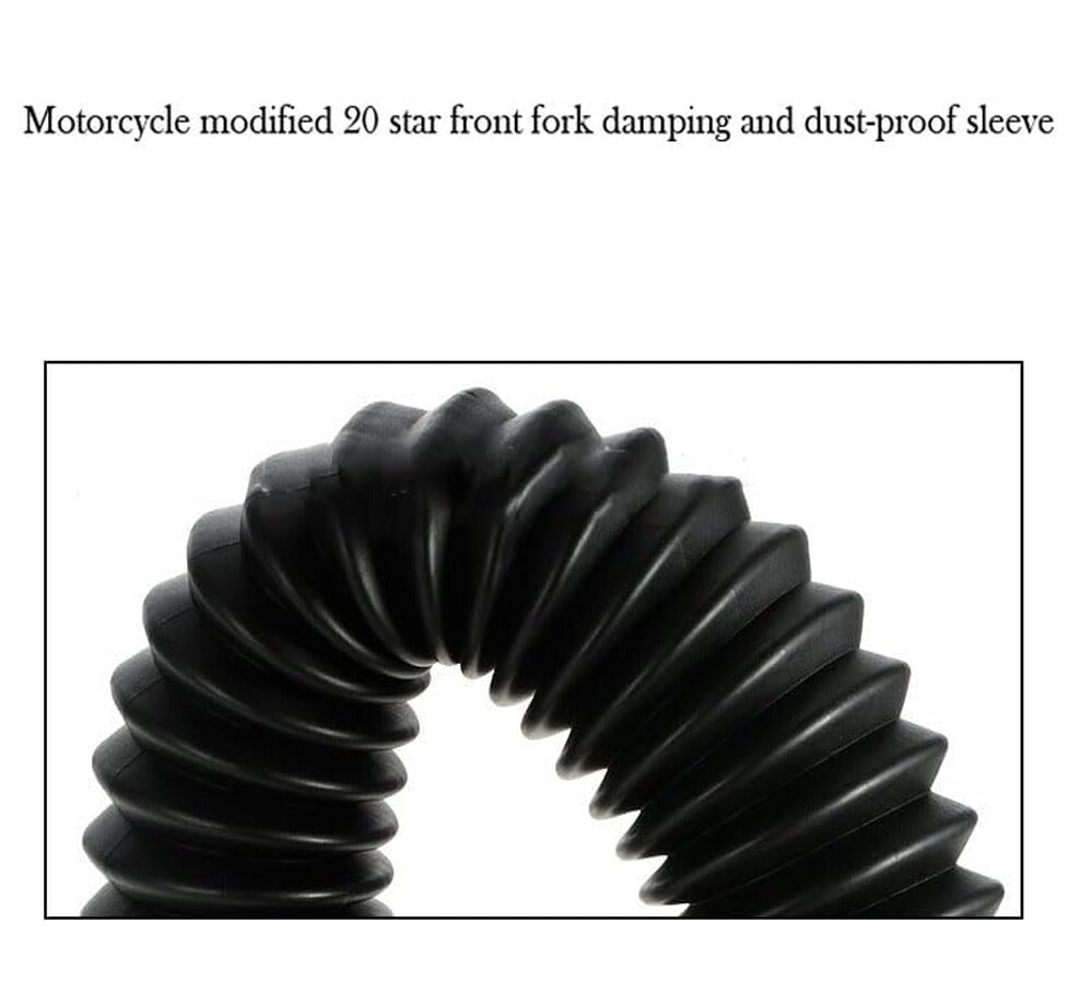 2x Front Fork Motorcycle Dust Cover Gaiters Boots Shock Absorber Fork ...