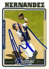 Ramon Hernandez autographed Baseball Card (San Diego Padres) 2005 Topps #424