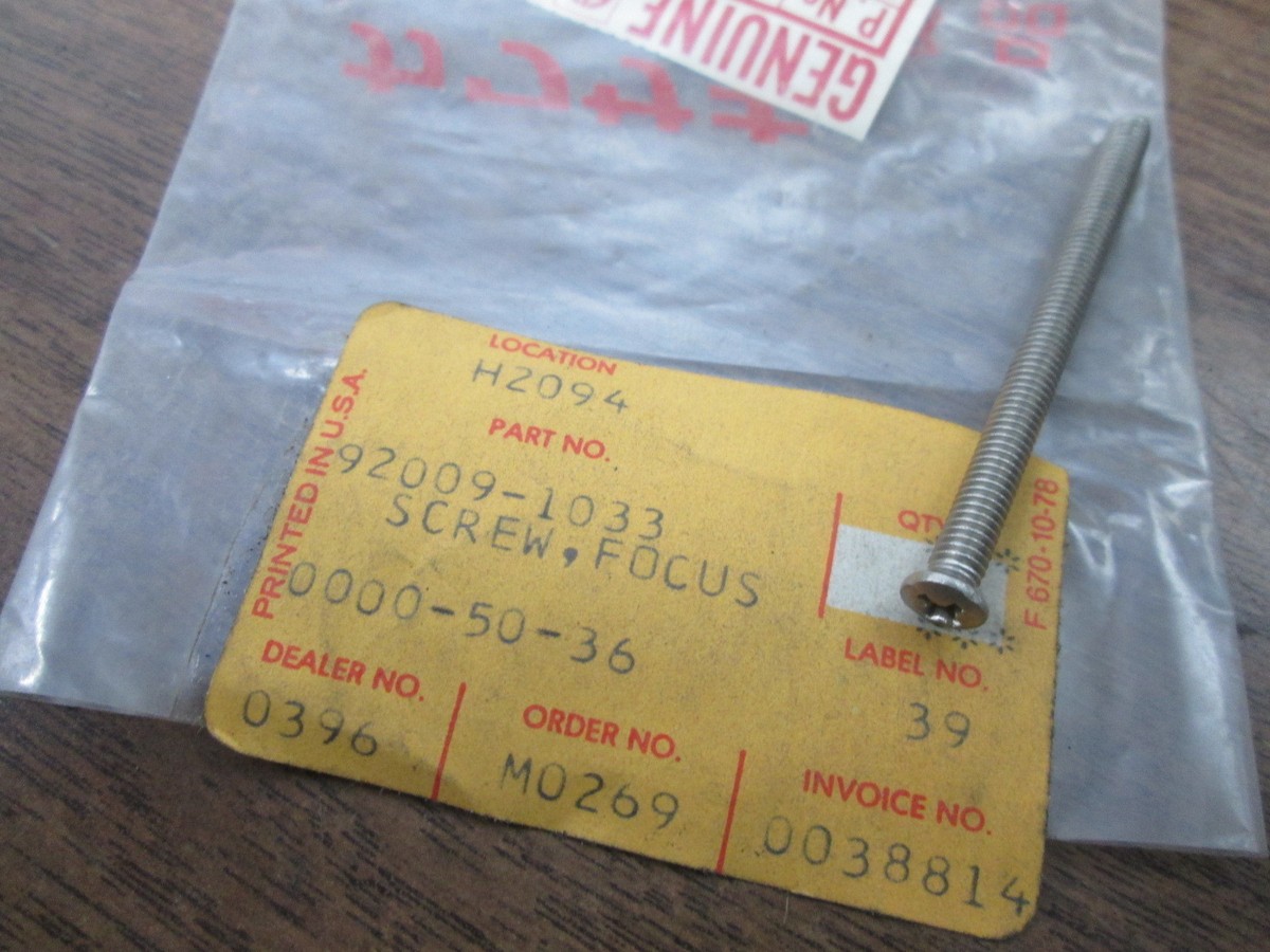NOS Kawasaki 4x52 Focus Adjusting Screw 1978 1980 KZ1000 1984