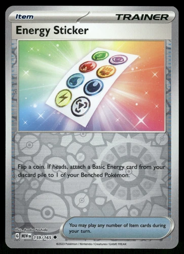 Energy Sticker Reverse Holo NM 159/165 Scarlet & Violet 151 Pokemon Card
