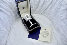 RARE CASED QEII HM STERLING SILVER PRINCE OF WALES CAERNARVON CASTLE GOBLET 1969