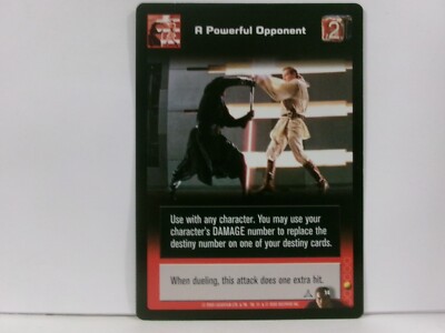 Star Wars Young Jedi Duel of the Fates CCG #14 A Powerful Opponent UNPLAYED