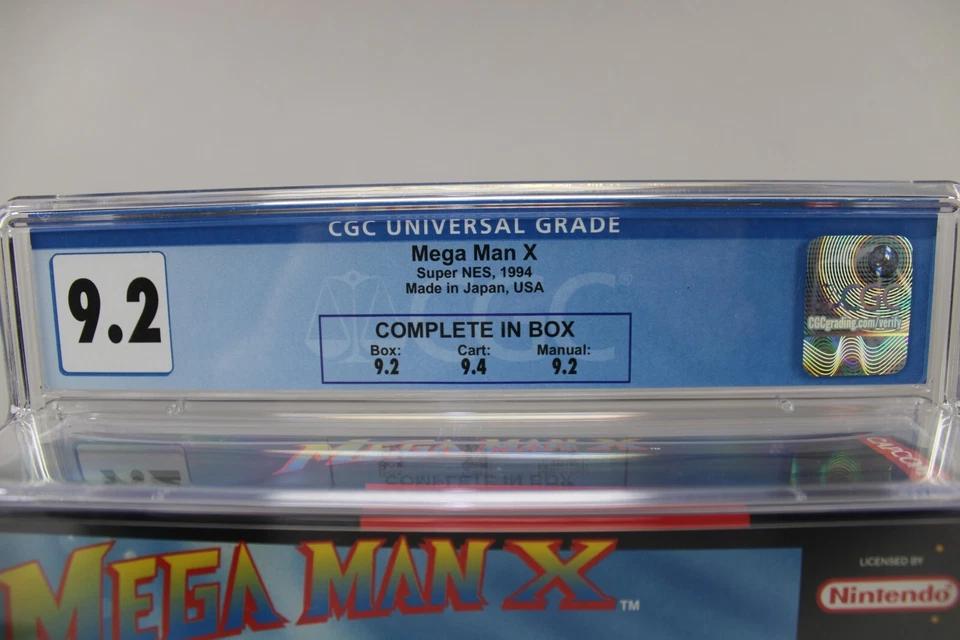 Mega Man X 1994 Super Nintendo SNES CIB CGC High Grade 9.2 Japan 1st Print - Image 3 of 4
