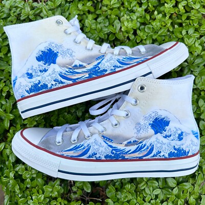 The Great Wave Off Kanagawa Custom Converse Chuck Taylor Shoes for Men and  Women - Main Image