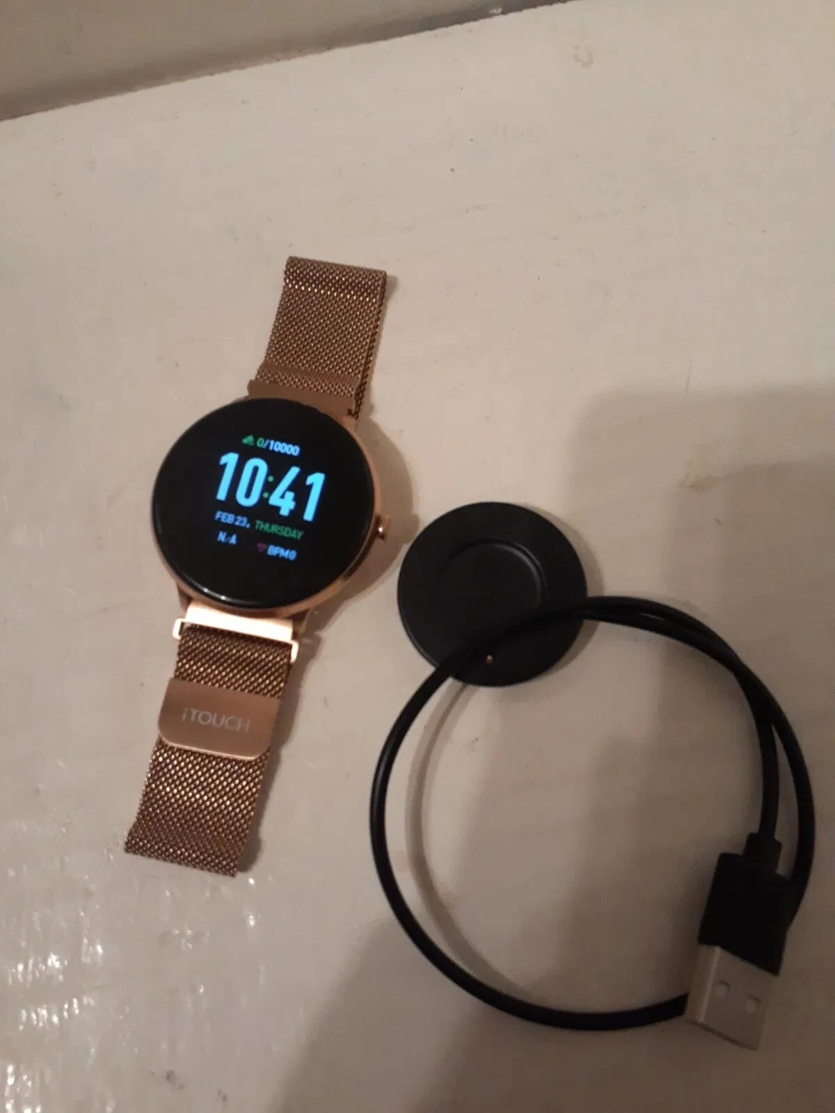 ITouch Sport 3 fitness tracker Smart Watch Copper Band Magnetic Clasp 42203
