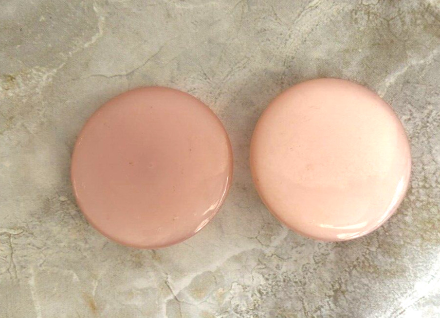 Vtg Plastic Statement Earrings Translucent Candy … - image 3