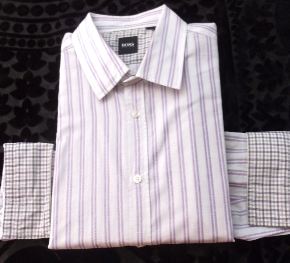 hugo boss dress shirts online Boss Men's Mark Sharp Fit Dress Shirt - Blue