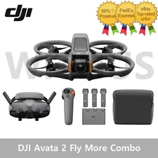 DJI Avata 2 Fly More Combo Camera Drone (3 Batteries) + RC Motion 3 + Goggles 3=