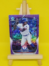 2023 1st Bowman Chrome Yosy Galan Purple Shimmer Refractor 221/250 - Rangers