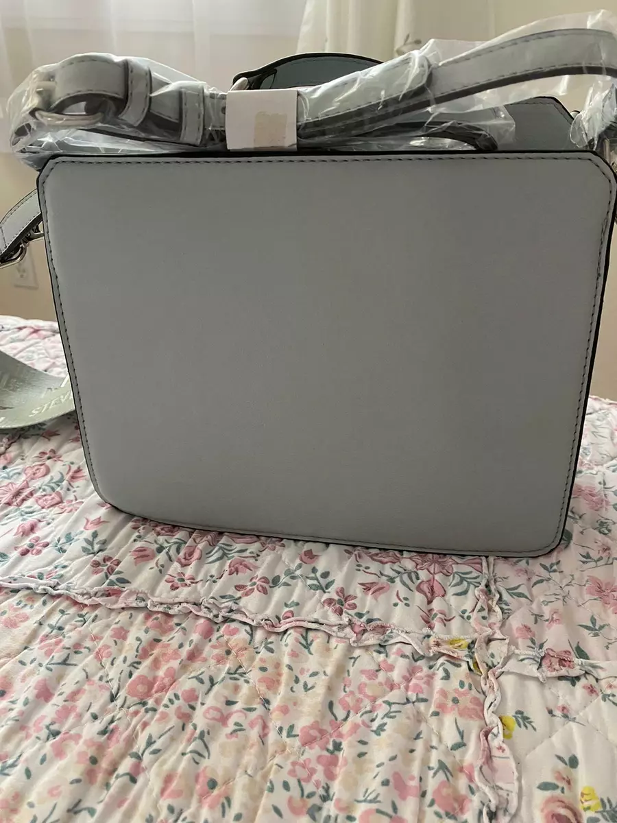STEVE MADDEN BEVELYN SATCHEL CROSSBODY BAG W POUCH GREY GRAY eBay