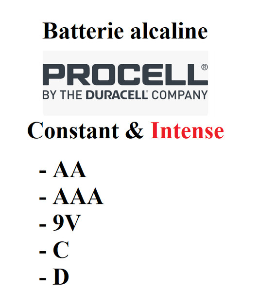 10 Batterie Duracell Procell Aa Aaa 9V C D Intense Constant Alcaline-image