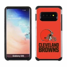 PBG NFL Cleveland Browns Textured Case for Samsung Galaxy S10
