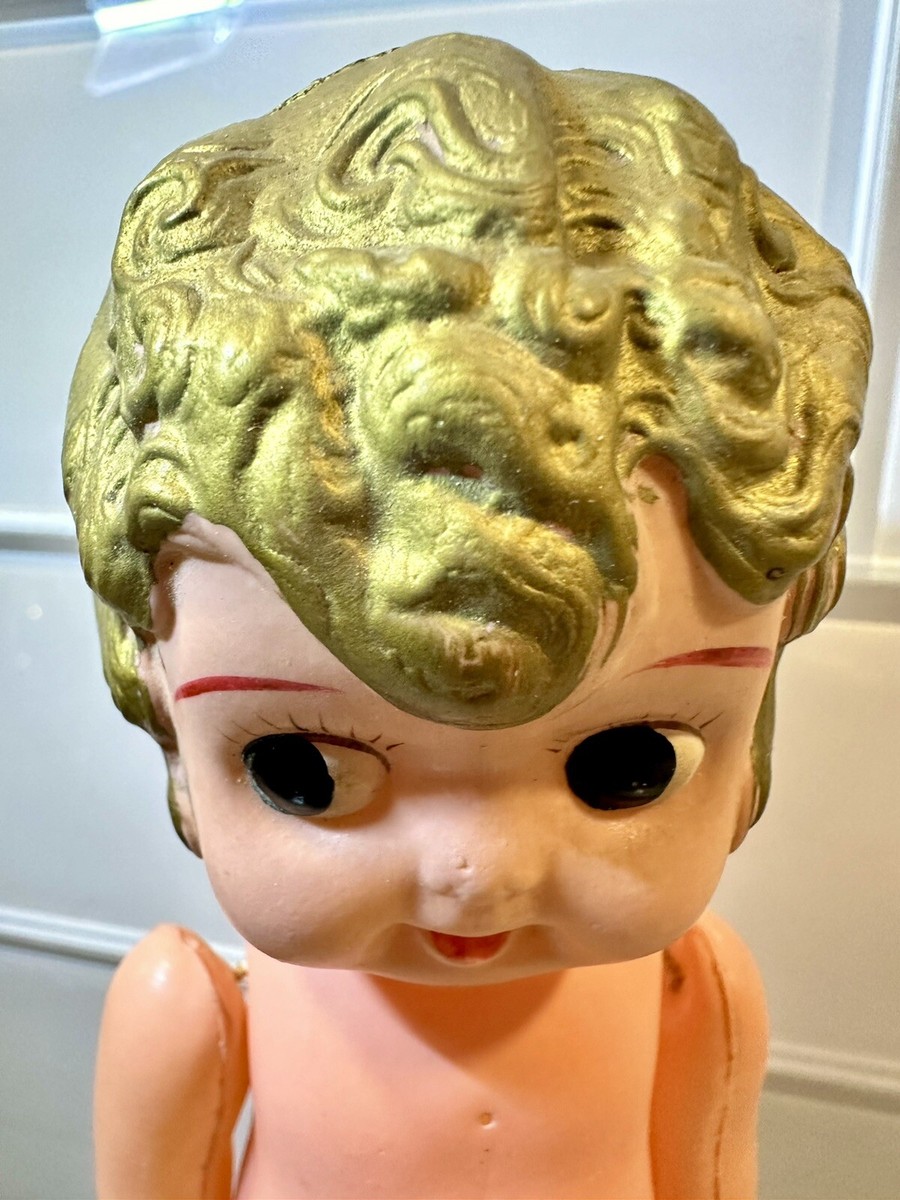 Adorable 1950s Celluloid Kewpie Doll Japan 8 inch Vintage Cupie