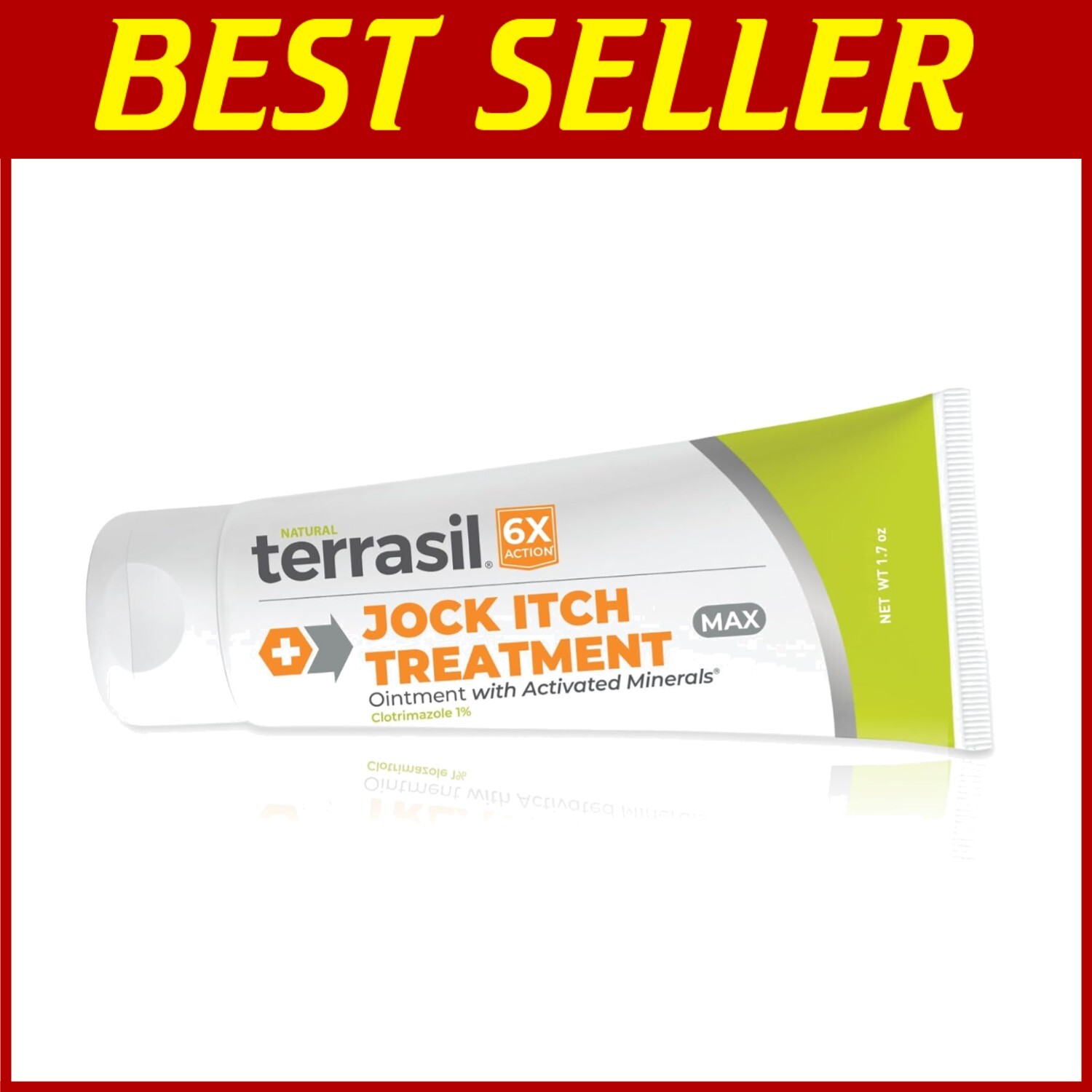 Fast-Acting Extra Strength Jock Itch Antifungal Cream 50g with Soothing Relief