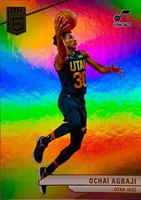 Ochai Agbaji 2023-24 Donruss Elite Basketball Refractor Base Card #57 Utah Jazz