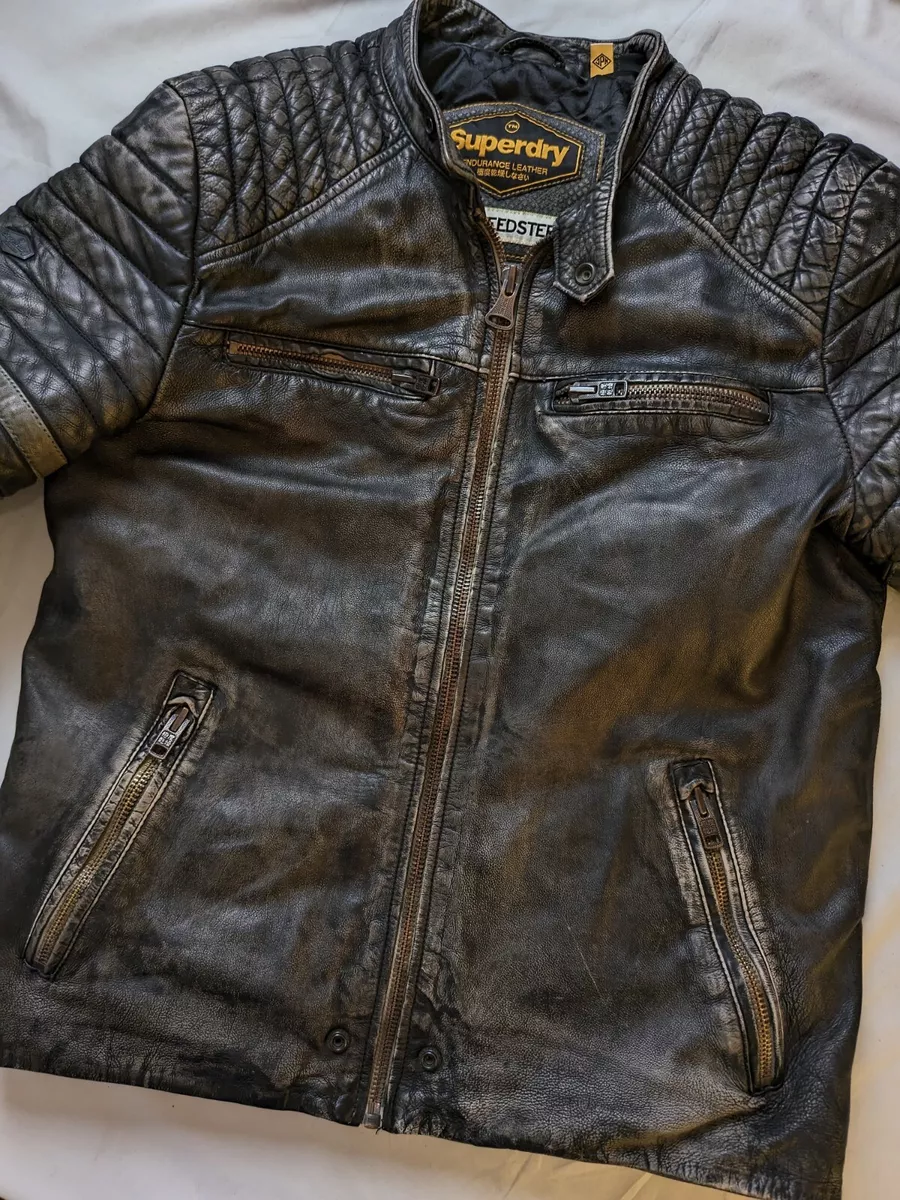 Superdry speedster 2025 leather jacket