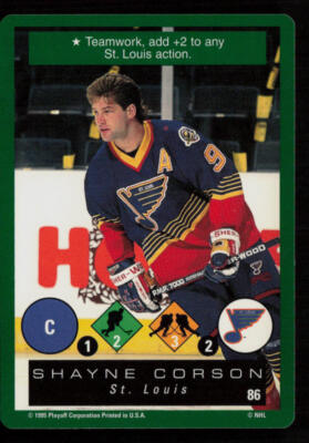 Shayne Corson 1995-96 Playoff One on One Challenge #86 St. Louis Blues