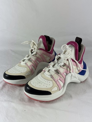 LOUIS VUITTON Multicolor Leather LV Archlight Women Sneakers Made in Italy 36.5 - Picture 6 of 16