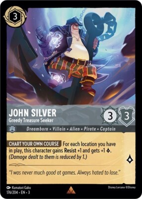 Lorcana John Silver - Greedy Treasure Seeker (176/228) Into the Inklands LP