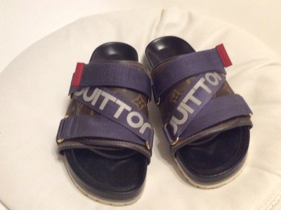 Ciabatte, pantofole LOUIS VUITTON 43,5 marrone - 12336019