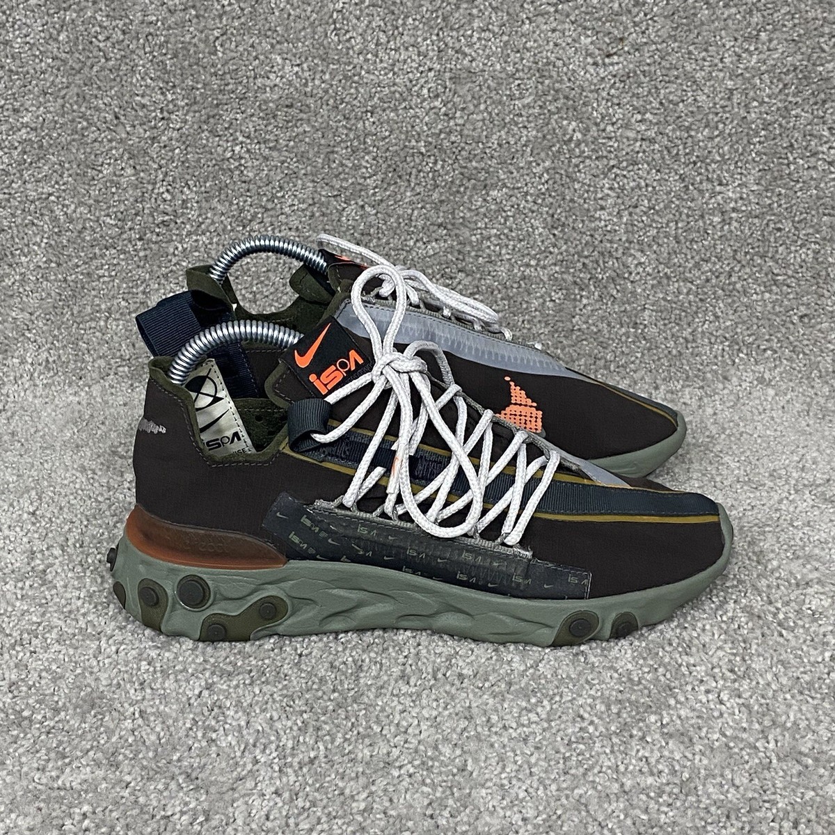 選べる３色人気話題！Nike React WR ISPA Black White Brown リアクトランナー WR ISPAがOff-Whiteコラボを彷彿！人気は白>黒