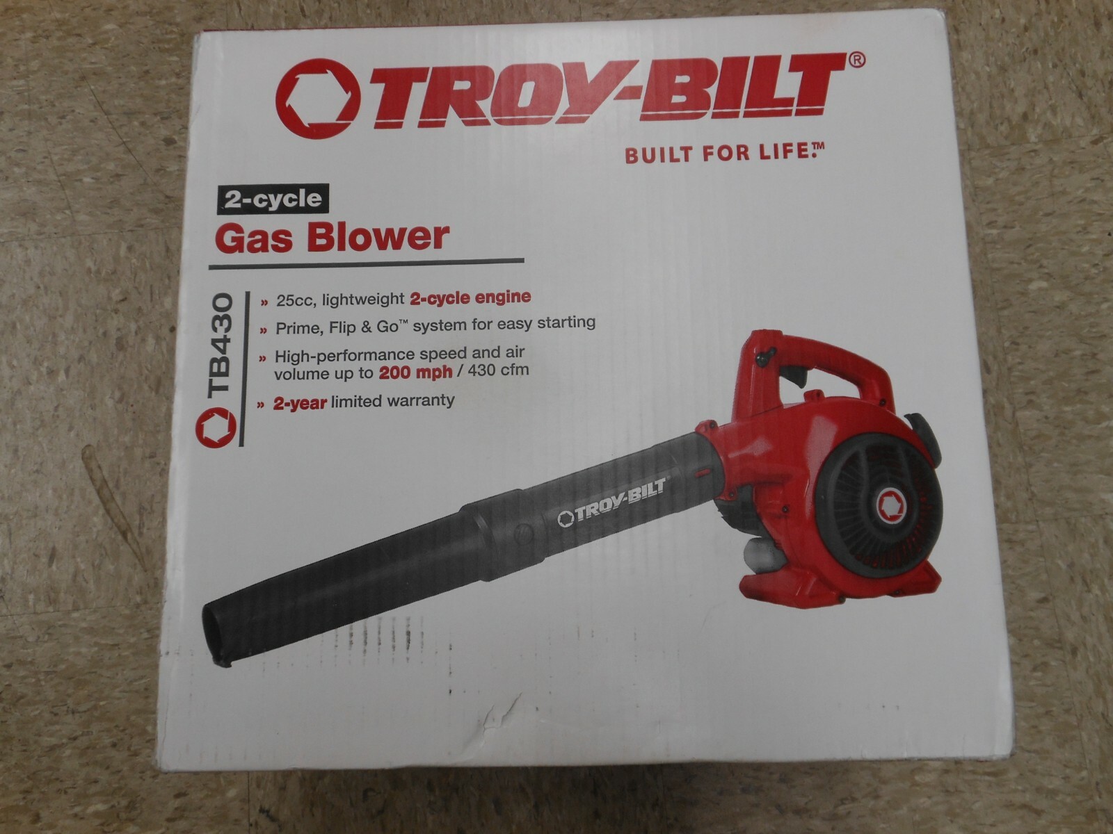 Troy Bilt Tb430 25cc 200mph Gas Leaf Blower For Sale Online Ebay