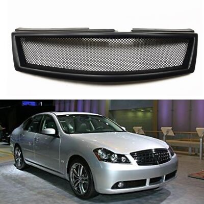 Car Front Bumper Hood Grille Grill Mesh Kit For Infiniti M35 M45