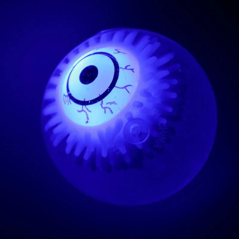 4x Eyeball Bouncy Light Up Water Ball Kids Toy Assorted Colours