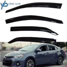 For 2014-2018 2019 Toyota Corolla Smoke Window Visor Sun Rain Guards Vent Shade