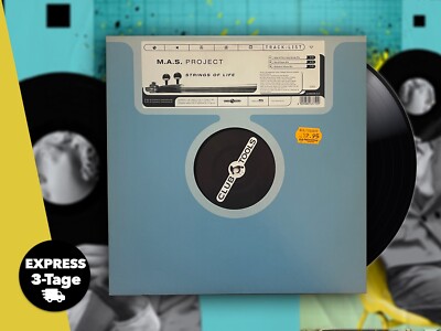 M.A.S. PROJECT   STRINGS OF LIFE   3 Mixes 12  Maxi Vinyl 1997 Progressive House