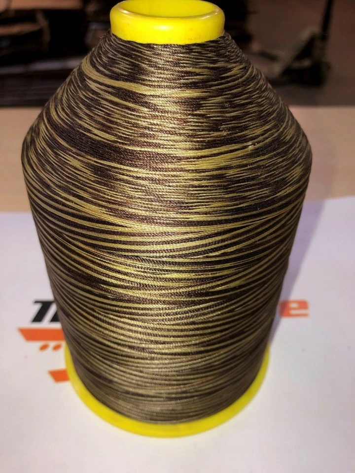 TEX 70 RICE VARIEGATED MULTI-COLOR BROWN CREAM #7800 16OZ NYLON THREAD - Image 2 of 4