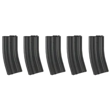 Lancer Tactical Full Metal 120rd Mid-Cap Airsoft Rifle AEG Magazine Black 5pc
