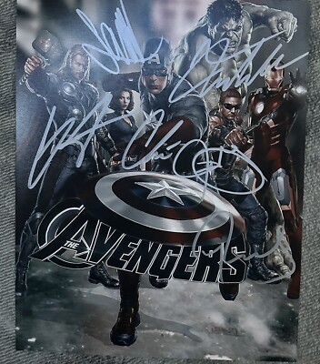 AVENGERS cast signed 8x10 photo Multi auto | eBay