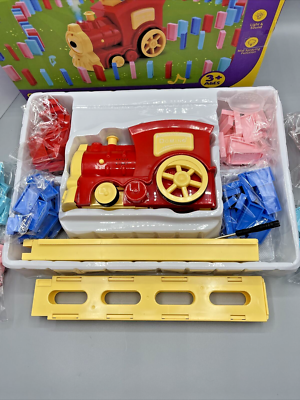 Treno Domino 160 Pezzi Con Luci E Suoni – Giocattolo Educativo Per Bambini 2+ Anni, Posizionamento Automatico E Divertimento Assicurato