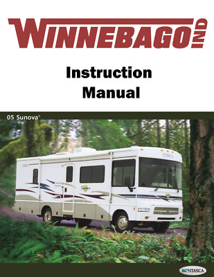 2005 Winnebago Sunova Home Owners Operation Manual User Guide Coil Bound