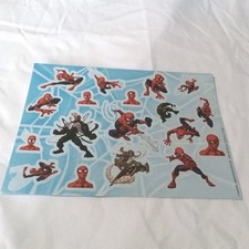 Marvel Comics Sticker Sheet Spider Man Venom Green Goblin Vintage Rare 90s New