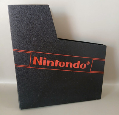 Nintendo NES - Schuber mit Logo Schwarz / Sleeve  / Modul Dust Cover Hülle  