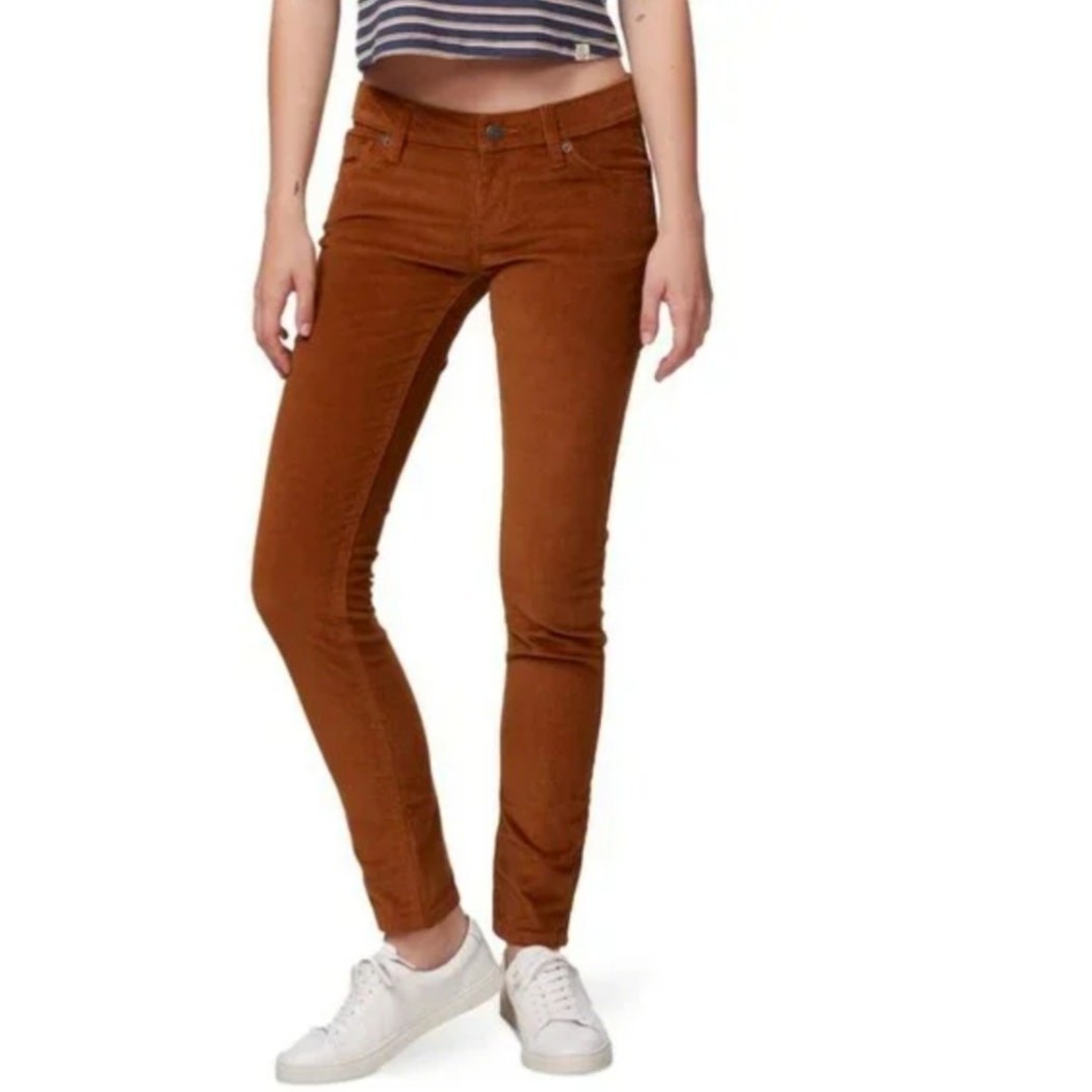 Patagonia Women's Brown Fitted Corduroy Stretch Organic Cotton Pants Size 26