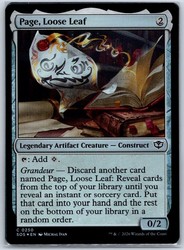Page, Loose Leaf #250 Foil - Secrets of Strixhaven MTG