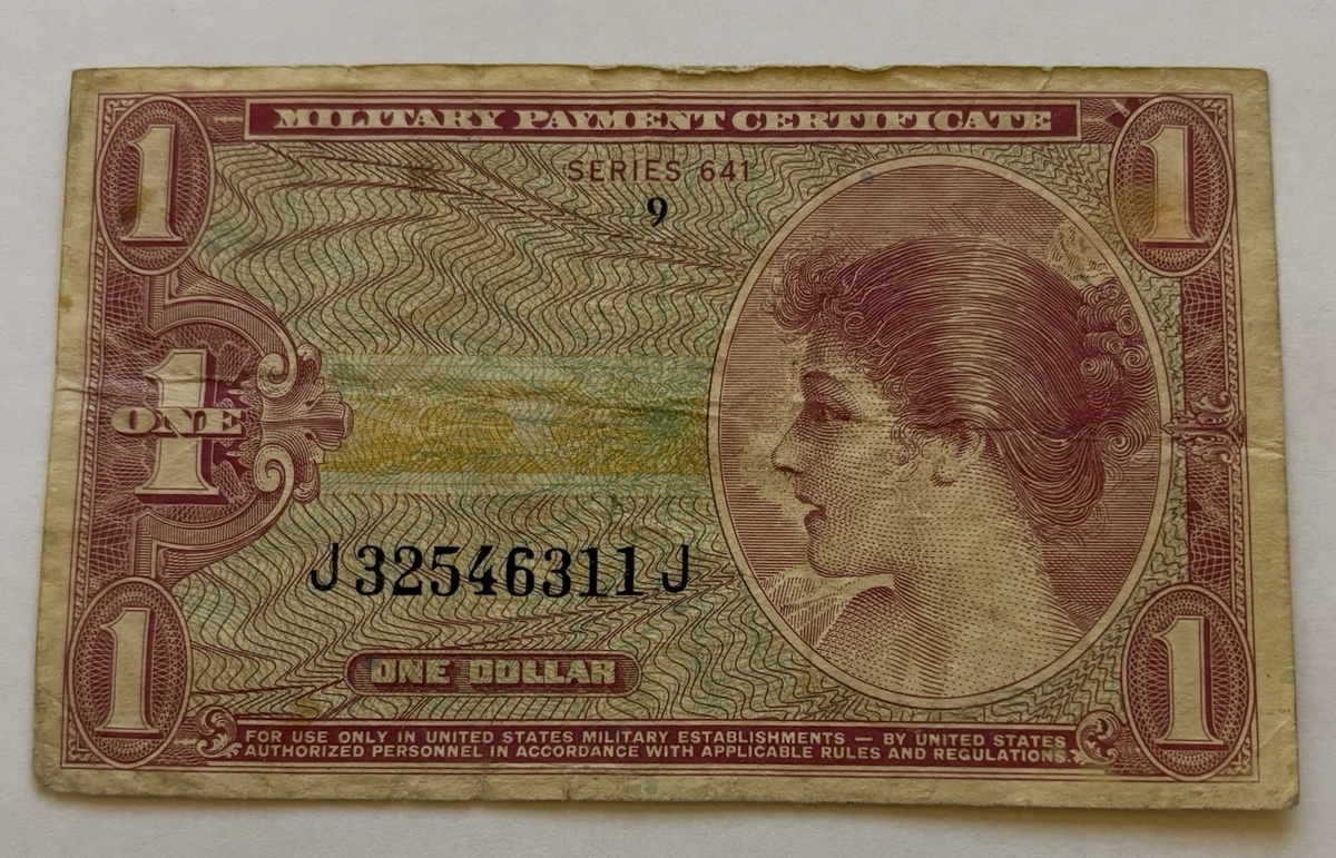 Circulated $1 US Military Payment Certificates for sale | eBay